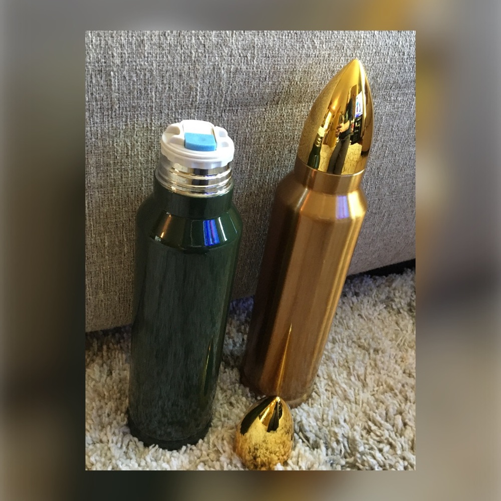 Hot and cold Bullet thermos army green FATHERS DAY GIFT - Picture 2 of 5